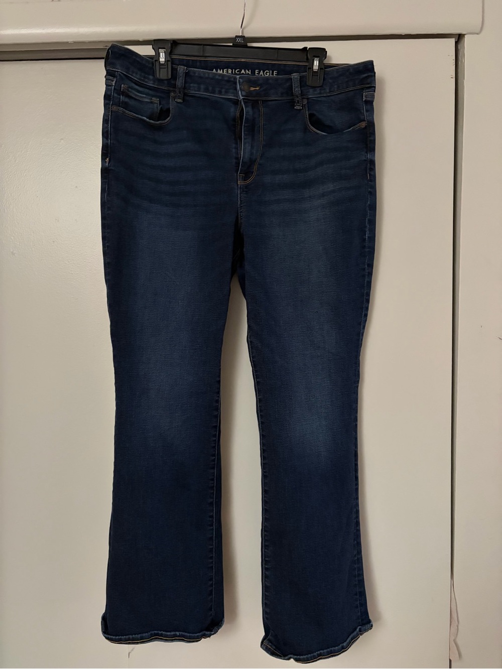 American Eagle Outfitters Women's Dark High Rise Skinny Kick Jeans